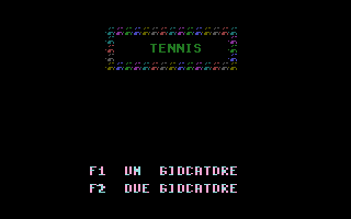 Tennis (Pubblirome) Title Screenshot