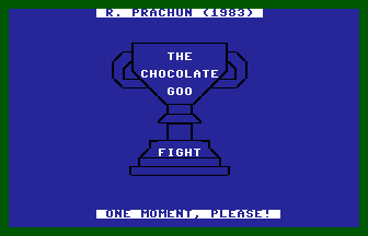 The Chocolate Goo Fight Title Screenshot