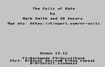 The Coils of Hate Title Screenshot