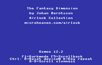 The Fantasy Dimension Title Screenshot