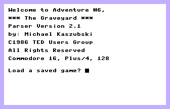 The Graveyard Title Screenshot