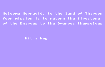 The Quest Of Merravid Title Screenshot