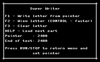 The Super-Writer Screenshot