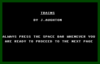 Trains Title Screenshot