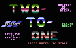 Two To One Title Screenshot
