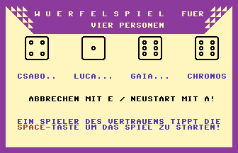 Wuerfelspiel Fuer Vier Personen Screenshot