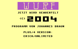 Wurf 1k Title Screenshot