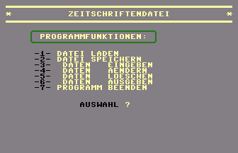 Zeitschriftendatei Screenshot